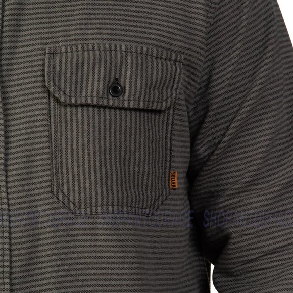 Sullen Art Collective Striper SCM5694 New Long Sleeve Flannel Button Men`s Shirt - Picture 5 of 5